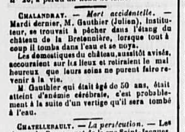 AD86 - Journal de la Vienne, des Deux Sèvres et de la Vendée - Avril 1907 - 