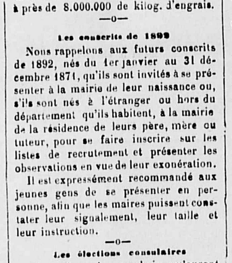 Le Courrier de la Vienne et des Deux Sèvres - 12/12/1891 - Mediathèque de Poitiers