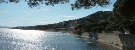 Le golfe de St Tropez, vu de Ste Maxime, collection privée