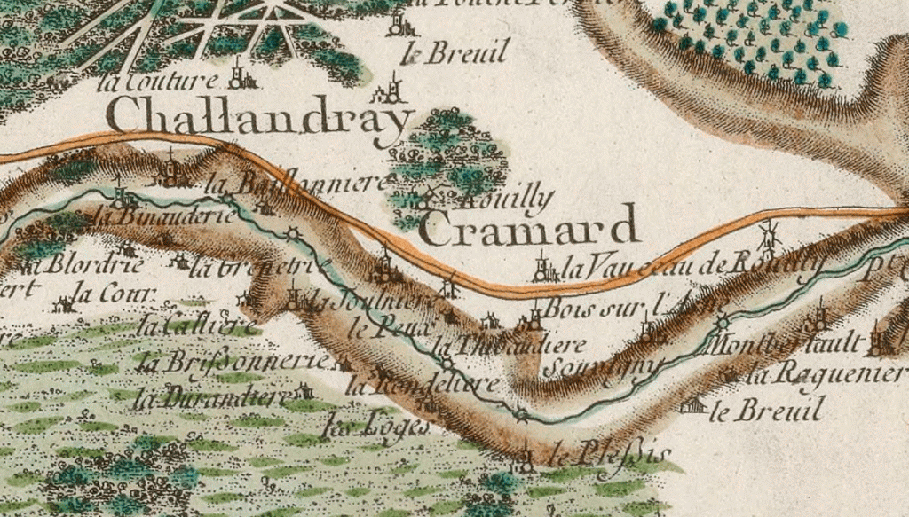 Carte de Cassini numérisation Gallica