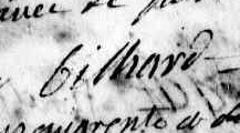 Signature de Jean Bilhard en 1740