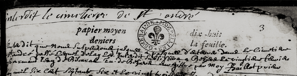 Capture d'écran de la vue 128/150 du registre BMS de Roquebrun aux archives de l'Hérault